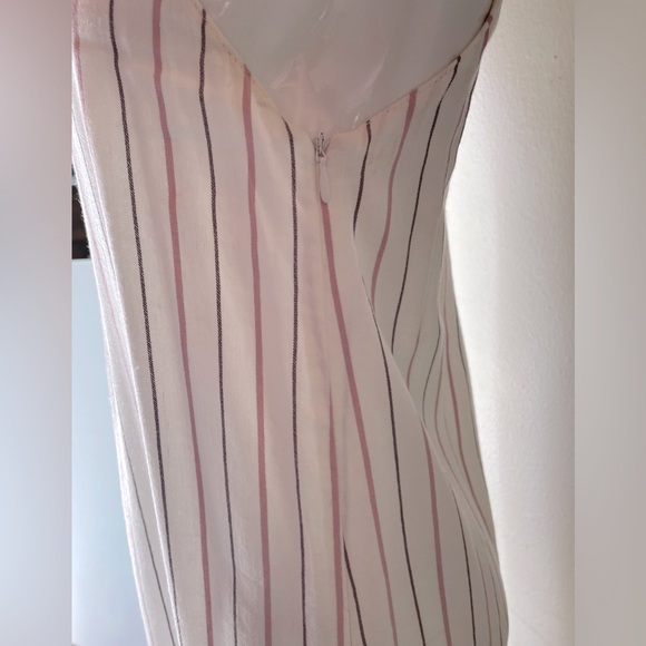 Zara (trf) Collection Linen Blend Super Wide-Leg Loose One Piece Jumpsuit Size 6 - Picture 9 of 13